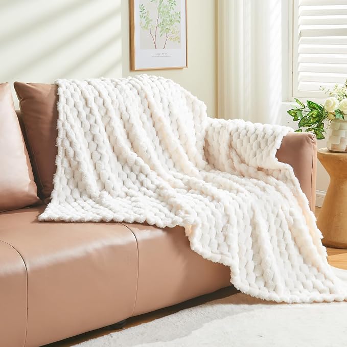 NEWCOSPLAY Super Soft Throw Blanket Ivory Premium Silky Flannel Fleece 3D - Image 8