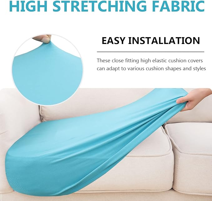 hyha Waterproof Couch Cushion Covers, Stretch Sofa Couch Seat Slipcover - Image 5