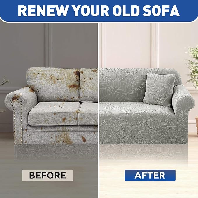 YEMYHOM Couch Cover Latest Jacquard Design High Stretch Extra Large Sofa Covers - Image 8