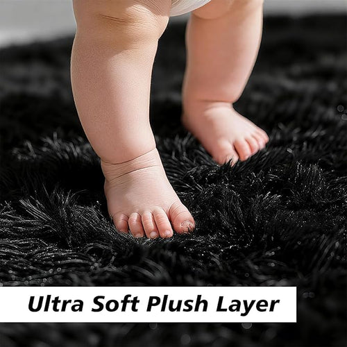 2x3 Fluffy Area Rugs for Bedroom Living Room, Small Soft Shag Fuzzy Rug - Image 2