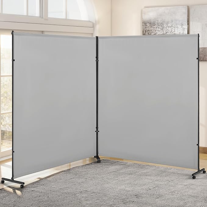 2 Panels Room Divider/Privacy Screen by Unknown