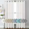 H.VERSAILTEX White Sheer Linen Curtains by HVERSAILTEX
