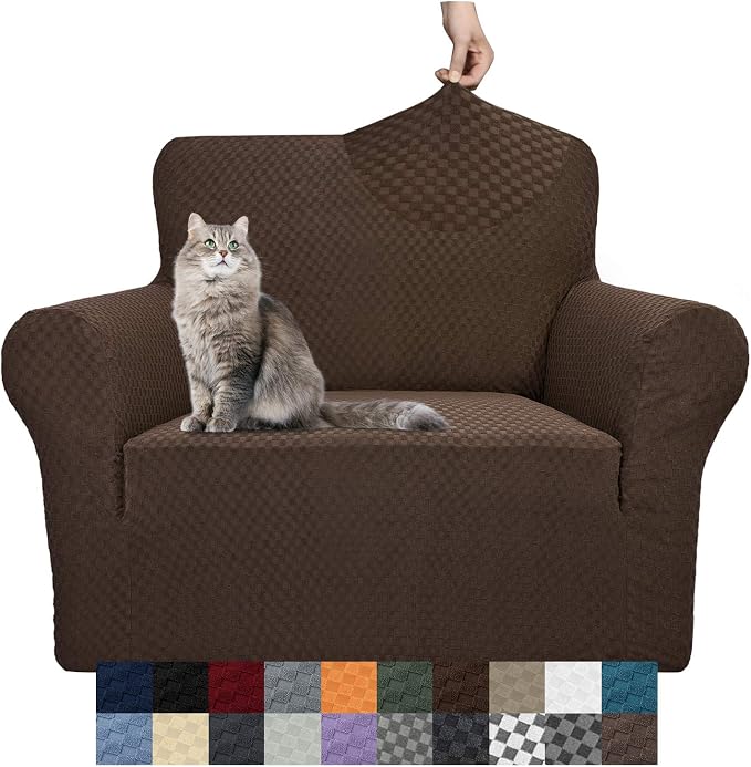 YEMYHOM Couch Cover Latest Jacquard Design High Stretch Sofa Chair Covers by YEMYHOM