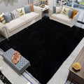 Latepis Black Area Rugs 8x10 Living Room Faux Rabbit Fur Rug Soft Washable by Latepis