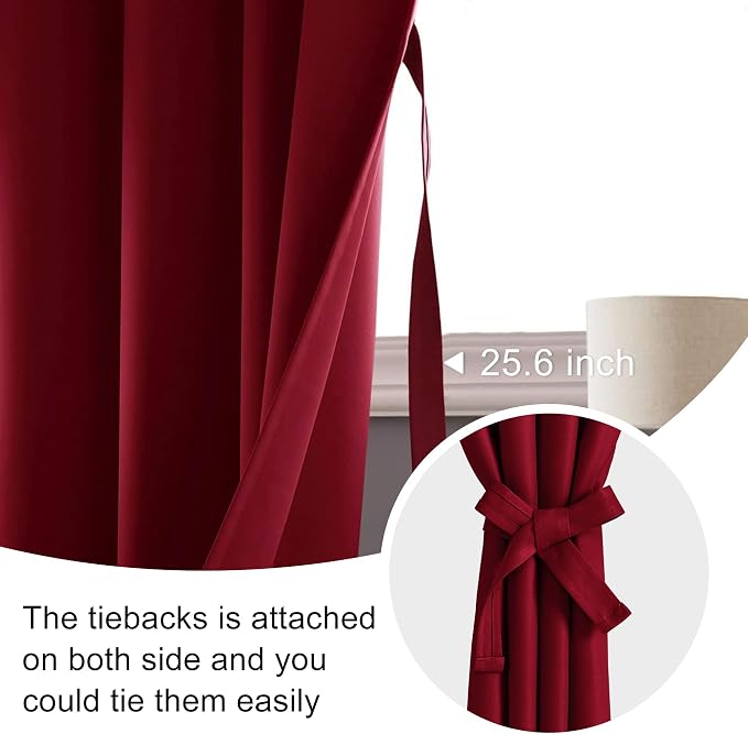 JIUZHEN Blackout Curtains for Bedroom - Image 4