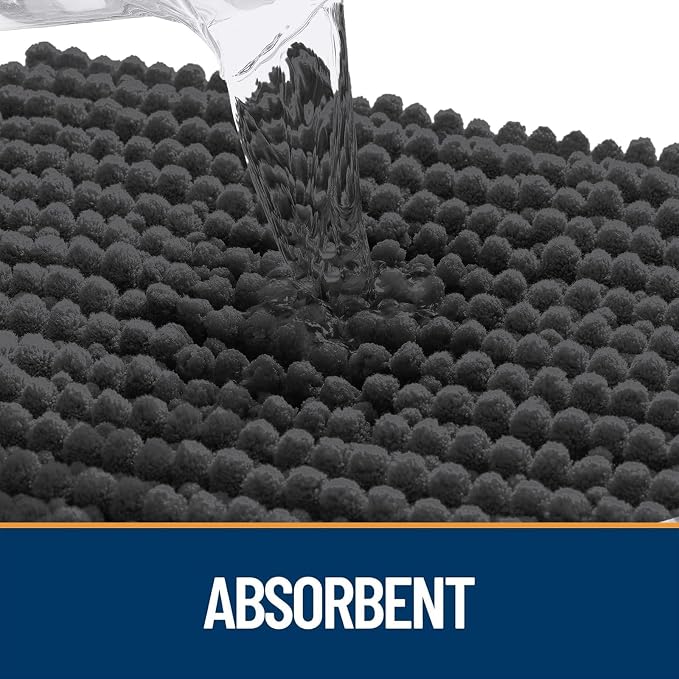 OLANLY Dog Door Mat for Muddy Paws 70x46, Ultra Absorbent Chenille Mud Doormat - Image 4