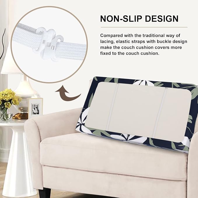 SearchI Stretch Printed Sofa Couch Cushion Covers Replacement Chair Cushion - Image 4