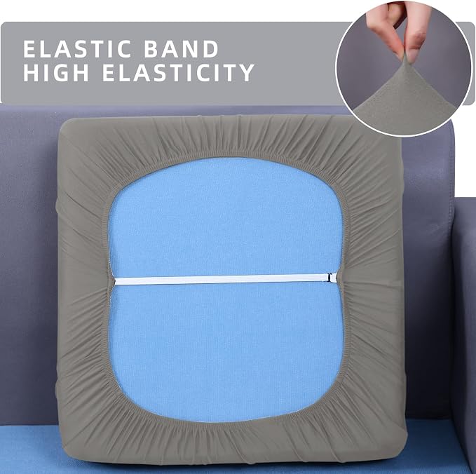 hyha Waterproof Couch Cushion Covers, Stretch Sofa Couch Seat Slipcover - Image 5