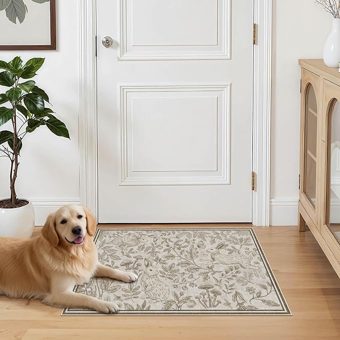 Vintage Living Room Area Rug 2x3 - Image 5
