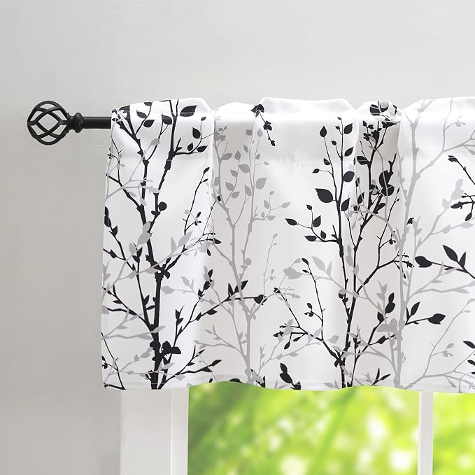 Luvyohmee Tree Branch Printed Valance Curtain, Dining Room, Living Room - Image 3