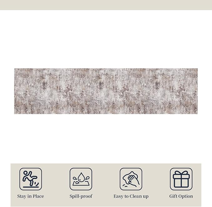 2x4 Area Rug for Entryway: Low Pile Washable Rug - Image 7