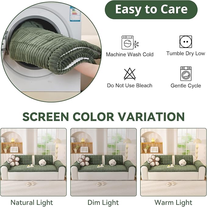 OstepDecor Washable Couch Cover - Image 8