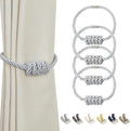 BEL AVENIR Magnetic Curtain Tiebacks, Decorative Drapery Holdbacks Modern Woven by BELAVENIR