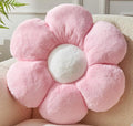 Pink Flower Pillow，Flower Shaped Throw Pillow 15.7In Daisy Pillow Cushion Cute by Vdoioe