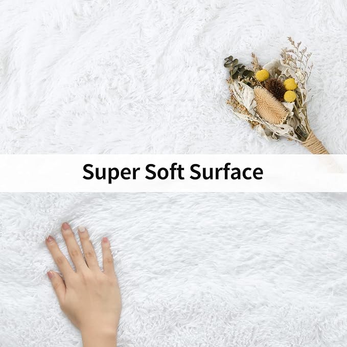 Merelax Soft Modern Indoor Large Shaggy Rug - Image 6