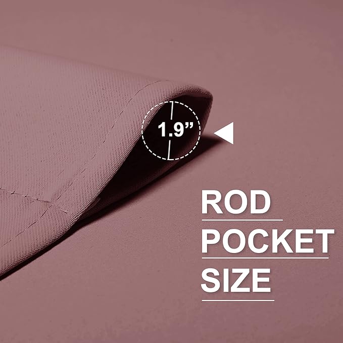 RYB HOME Half Curtain Tiers 36 inch Length, Rod Pocket Summer Heat Blocking - Image 7