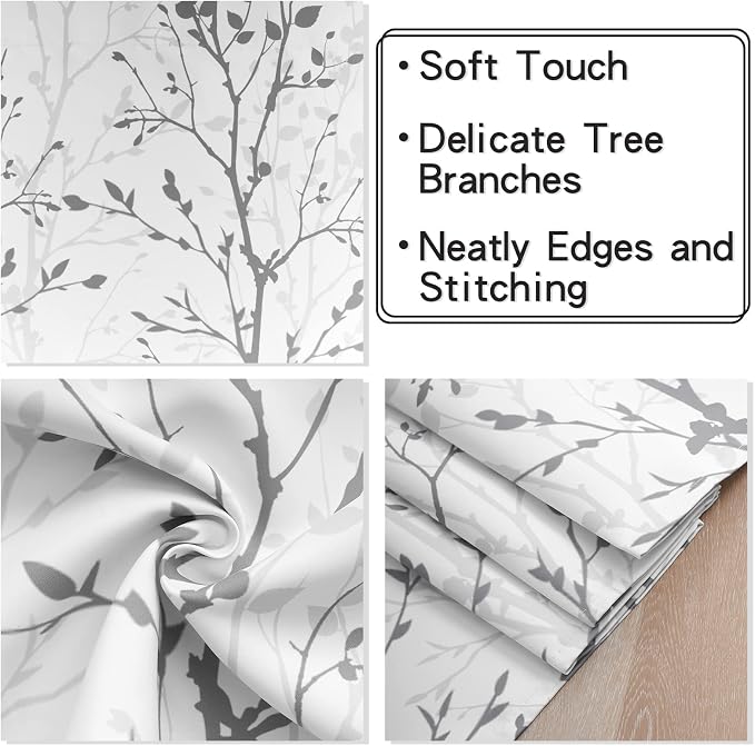 Luvyohmee Tree Branch Printed Curtain Valance, 18 inches Long Window Treatment - Image 7