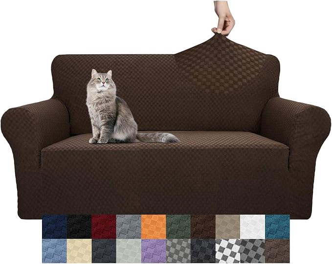 YEMYHOM Couch Cover Latest Jacquard Design High Stretch Sofa Covers by YEMYHOM