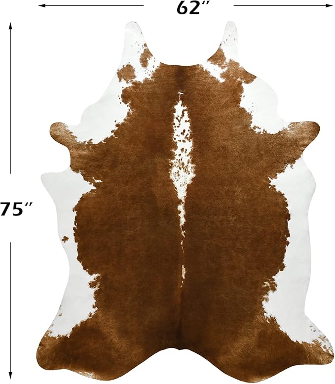 BENRON Premium Cowhide Rug, Faux Cow Hide Rugs - Image 2