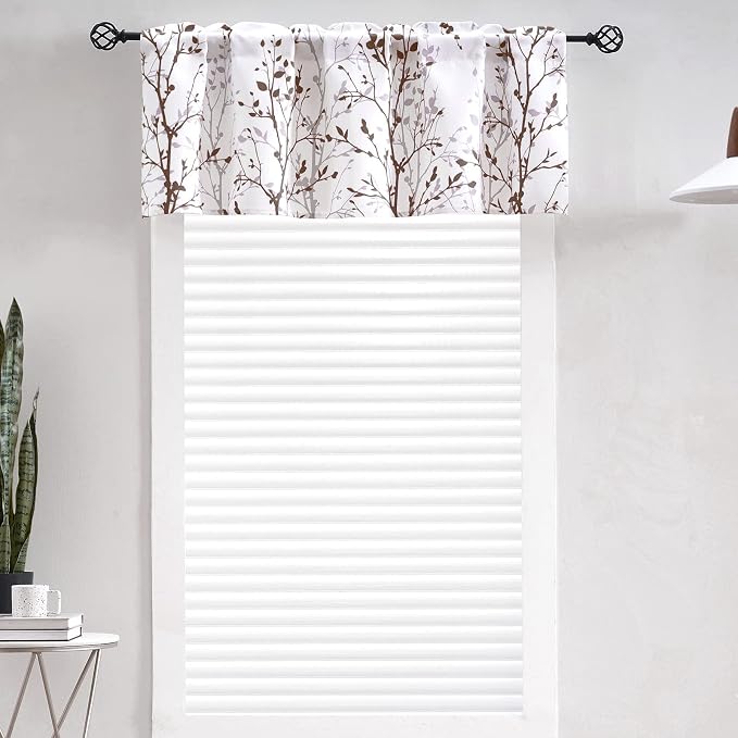 Luvyohmee Tree Branch Printed Curtain Valance, 18 inches Long Window Treatment - Image 3