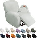 YEMYHOM 4 Pieces Stretch Recliner Slipcover Latest Jacquard Recliner Chair Cover by YEMYHOM