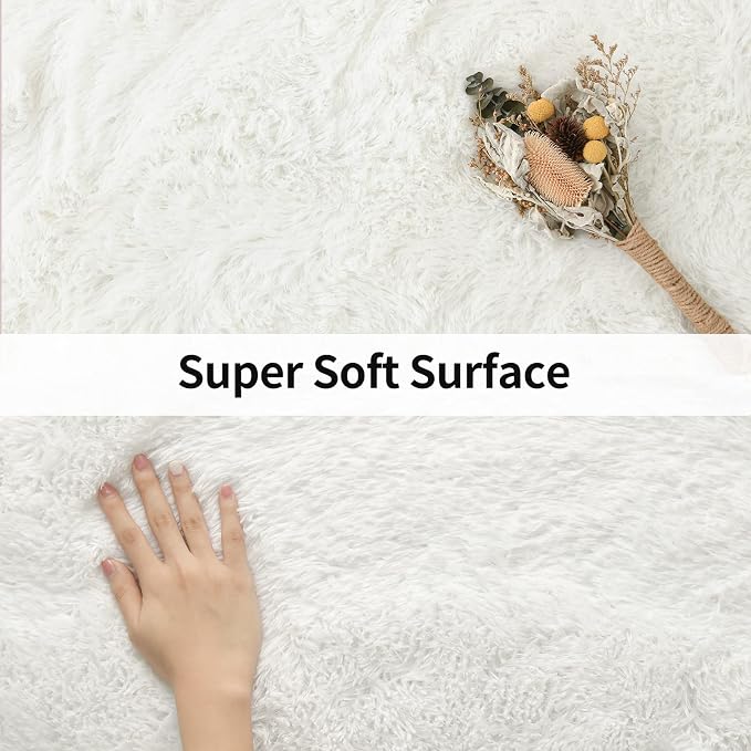Merelax Modern Soft Fluffy Large Shaggy Rug - Image 6