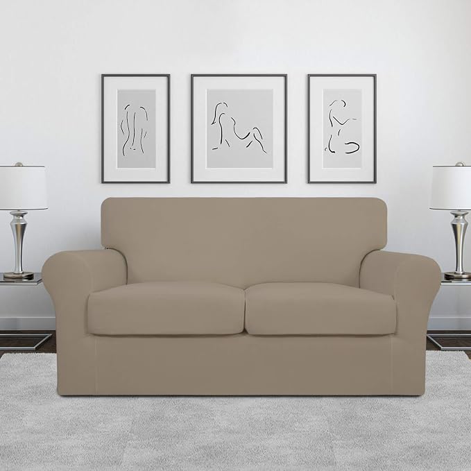 Easy-Going 3 Pieces Stretch Soft Couch Cover - Image 2