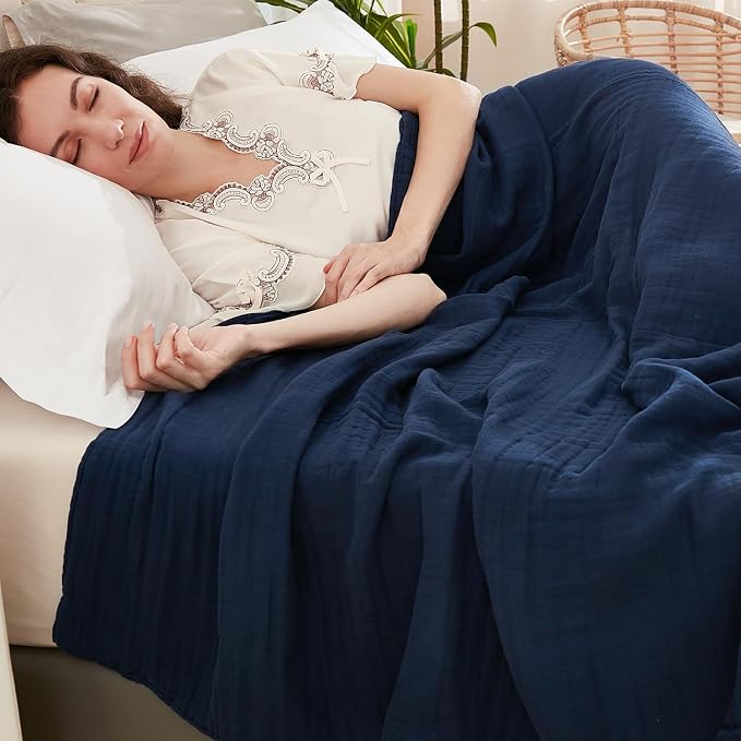 EMME Muslin Blanket 100% Cotton Throw Blankets - Image 3