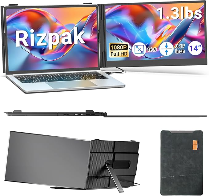 Laptop Screen Extender, 14” FHD 1080P Portable Monitor by Unknown
