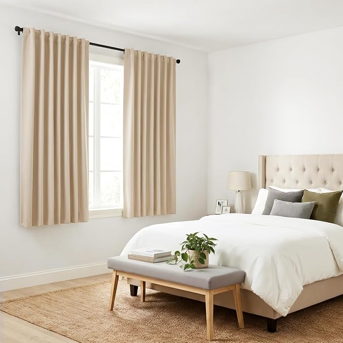 PONY DANCE Beige Window Treatments - Image 8