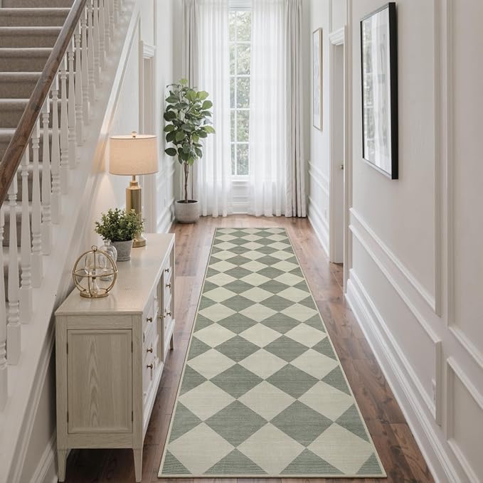 Beeiva Checkered Print Rug Runners - Image 9