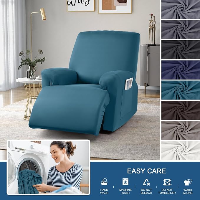 TAOCOCO Stretch Recliner Chair Covers 3-Pieces Recliner Seat Covers - Image 7