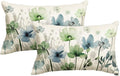AVOIN colorlife Poppy Flowers Chinoiserie Throw Pillow Covers, 12 x 20 Inch by AVOINcolorlife