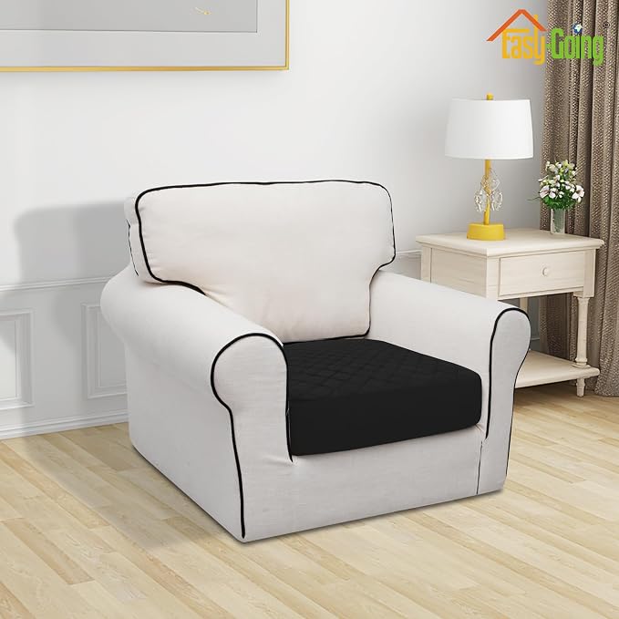 Easy-Going Waterproof Oversized Chair Cushion Covers, Non-Slip Leakproof Sofa - Image 2