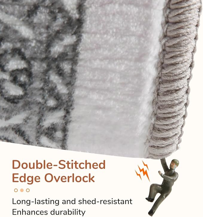 OPPODREAM Soft Area Rugs 4x6, Low-Pile Washable Rugs 4x6 - Image 3
