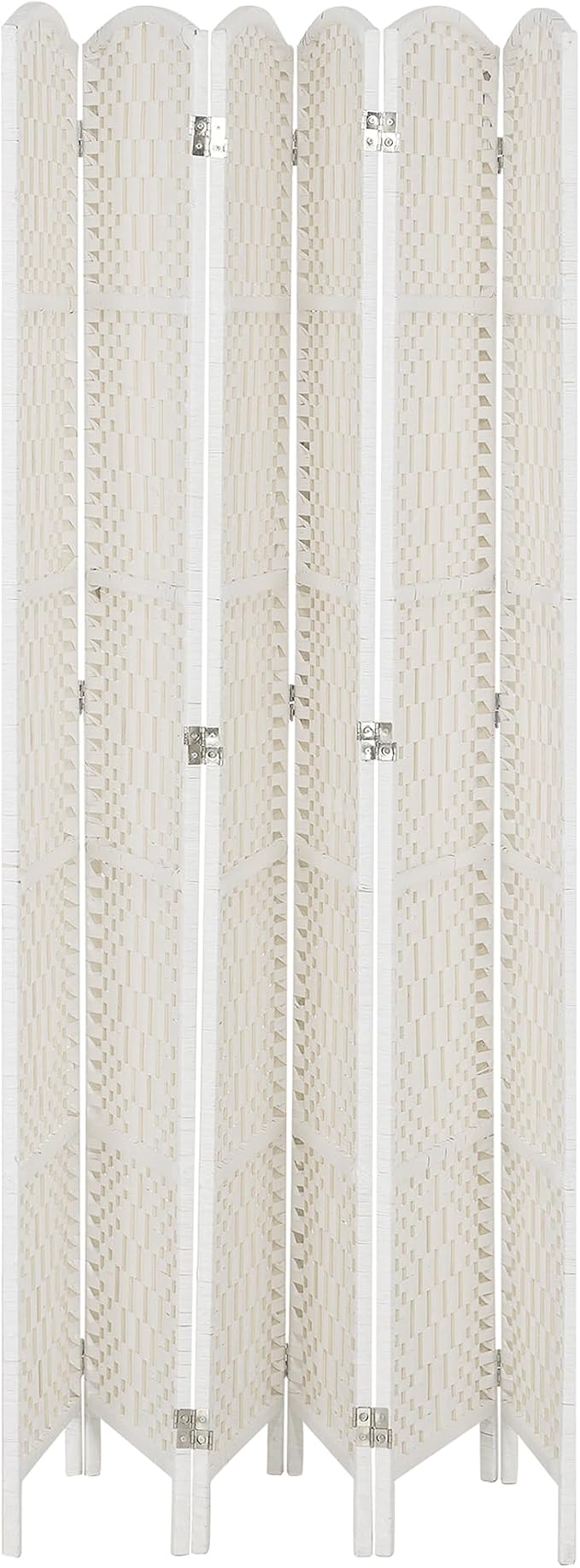 HOMCOM Room Divider 6 Panel, 6FT Tall Folding Privacy Screen, Freestanding - Image 8