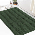 Turquoize Chenille Shaggy Non Slip Bronze Green Bath Rug Non Slip 24x36 Extra by Turquoize