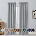 OVZME Silver Grey Blackout Curtains by OVZME