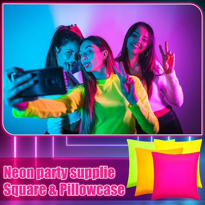 Preboun 8 Pcs 18 x 18 Inch Bright Colors Decorative Throw Pillow Covers Mixed - Image 5