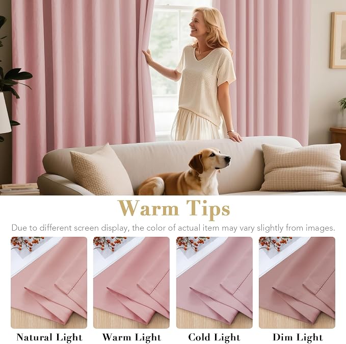 H.VERSAILTEX Blackout Window Curtain Panels Thermal Insulated Room Darkening - Image 5