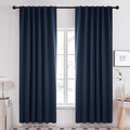 Deconovo Solid Back Tab Curtains Blackout Curtains Thermal Insulated Drapes and by Deconovo
