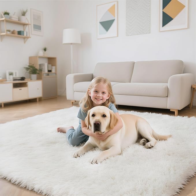 yongyangjuxin Fluffy Rug Shaggy Area Rug, Large Shag Area Rugs - Image 5
