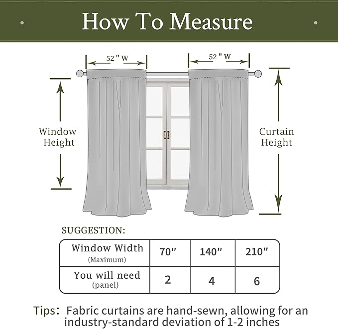 LAMIT Velvet Curtains 102 Inches Long - Image 8