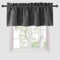 Hiasan Valance Curtains for Kitchen Blackout Thermal Insulated Solid Window by Hiasan