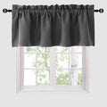 Hiasan Valance Curtains for Kitchen Blackout Thermal Insulated Solid Window by Hiasan