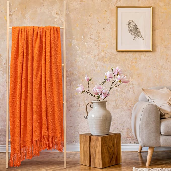 inhand Fall Throw Blanket Burnt Orange - Image 4