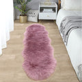 SERISSA Ultra Soft Fluffy Light Purple Faux Sheepskin Fur Shaggy Couch Cover by SERISSAHomeDecorCollection