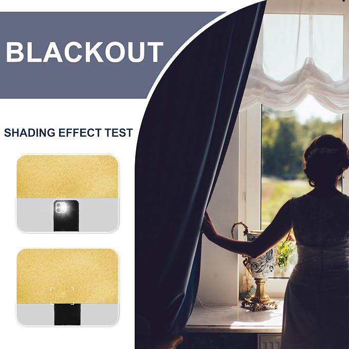 JIUZHEN Blackout Curtains for Bedroom - Image 3