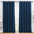 NICETOWN Moroccan Blue 102 inch Curtains, Grommet Thermal Insulated Window by NICETOWN