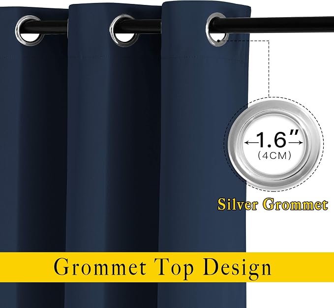 NICETOWN Room Darkening Curtains Blackout 30 inch Curtains - Image 2
